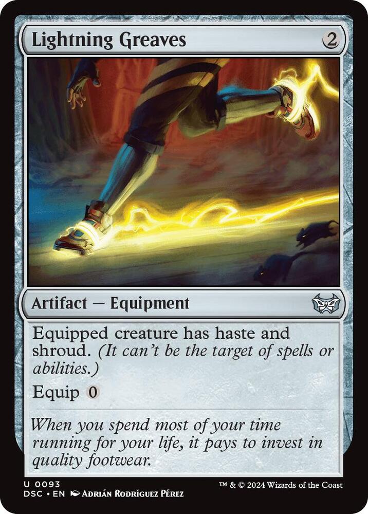 Lightning Greaves [Duskmourn: House of Horror Commander]