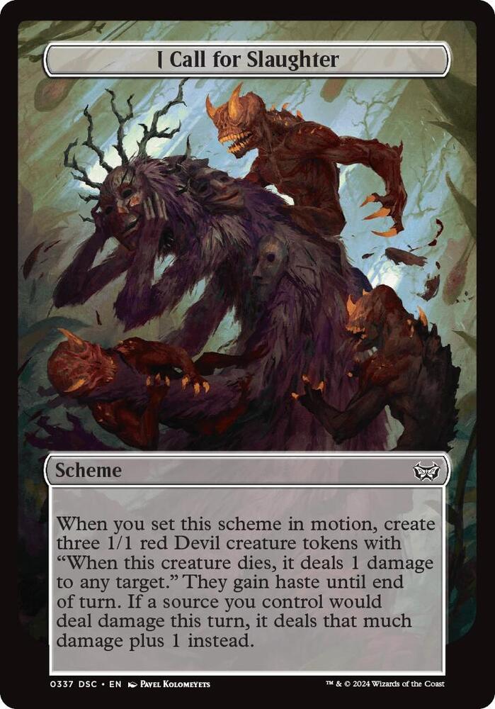 I Call for Slaughter (Full Art) [Duskmourn: Archenemy]