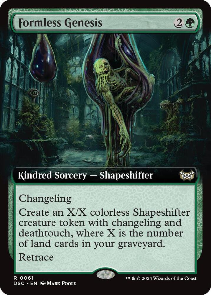 Formless Genesis (Extended Art) [Duskmourn: House of Horror Commander]