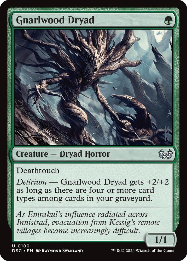 Gnarlwood Dryad [Duskmourn: House of Horror Commander]