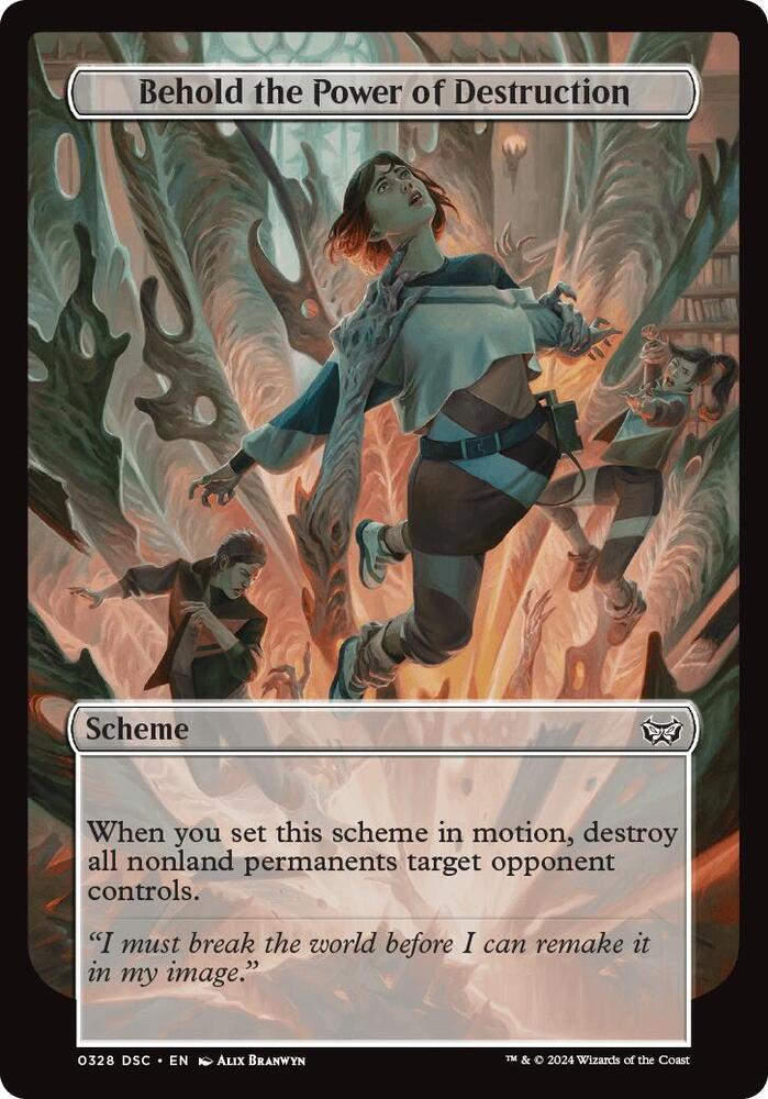 Behold the Power of Destruction (Full Art) [Duskmourn: Archenemy]