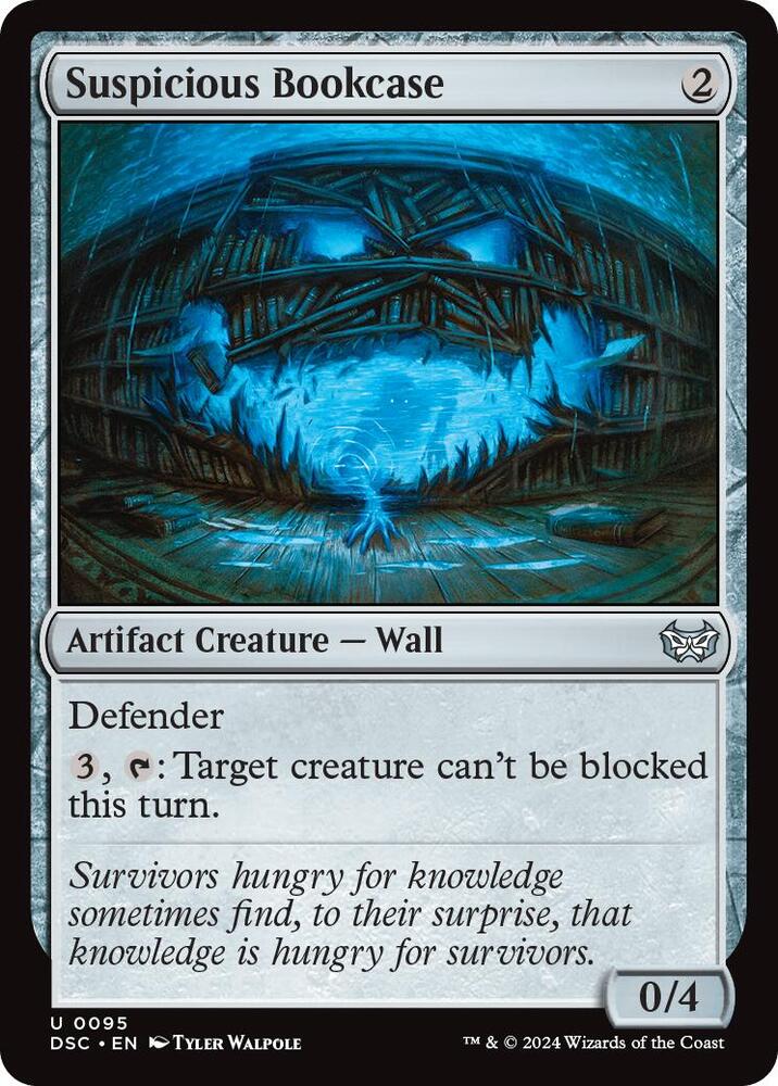 Suspicious Bookcase [Duskmourn: House of Horror Commander]