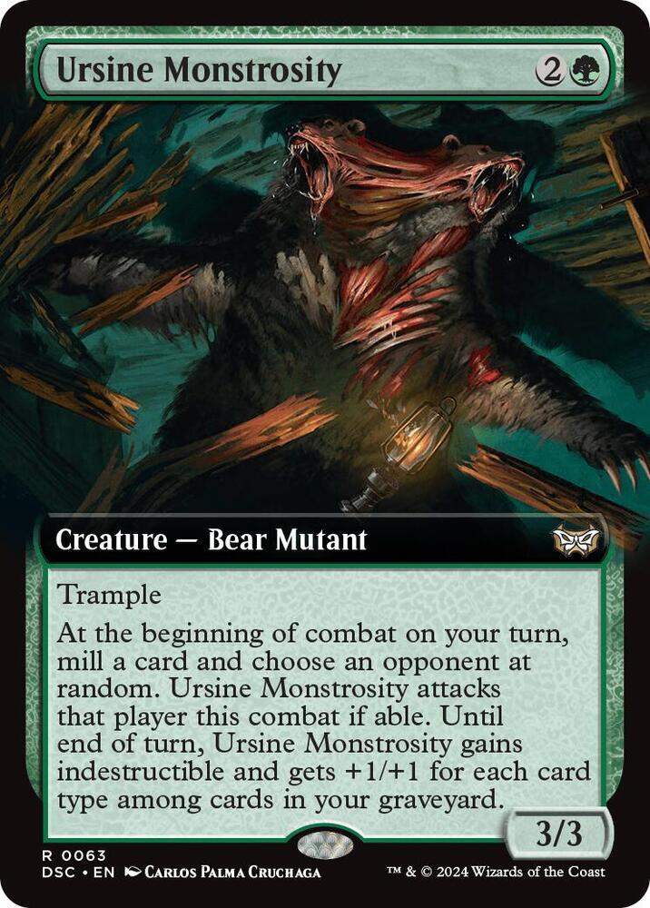 Ursine Monstrosity (Extended Art) [Duskmourn: House of Horror Commander]