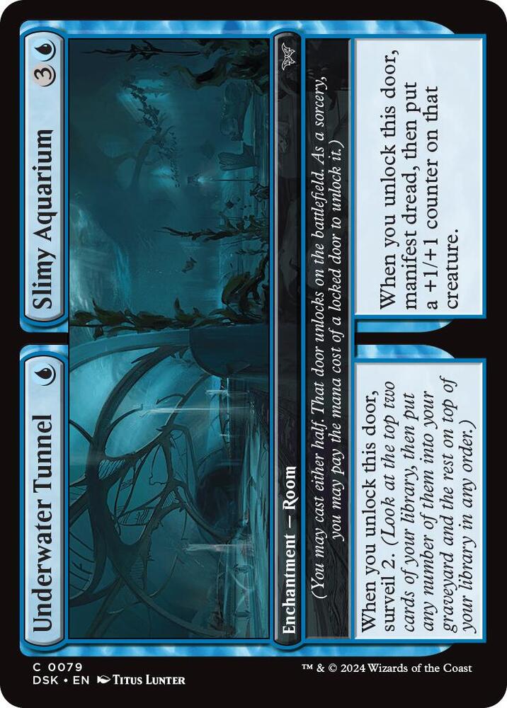 Underwater Tunnel // Slimy Aquarium [Duskmourn: House of Horror]