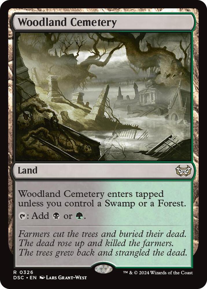 Woodland Cemetery [Duskmourn: House of Horror Commander]