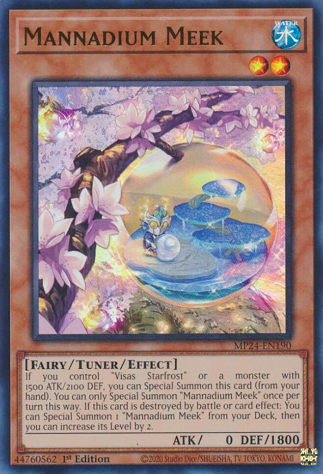 Mannadium Meek [MP24-EN190] Ultra Rare