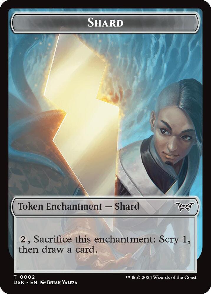 Shard // Manifest Double-Sided Token [Duskmourn: House of Horror Tokens]