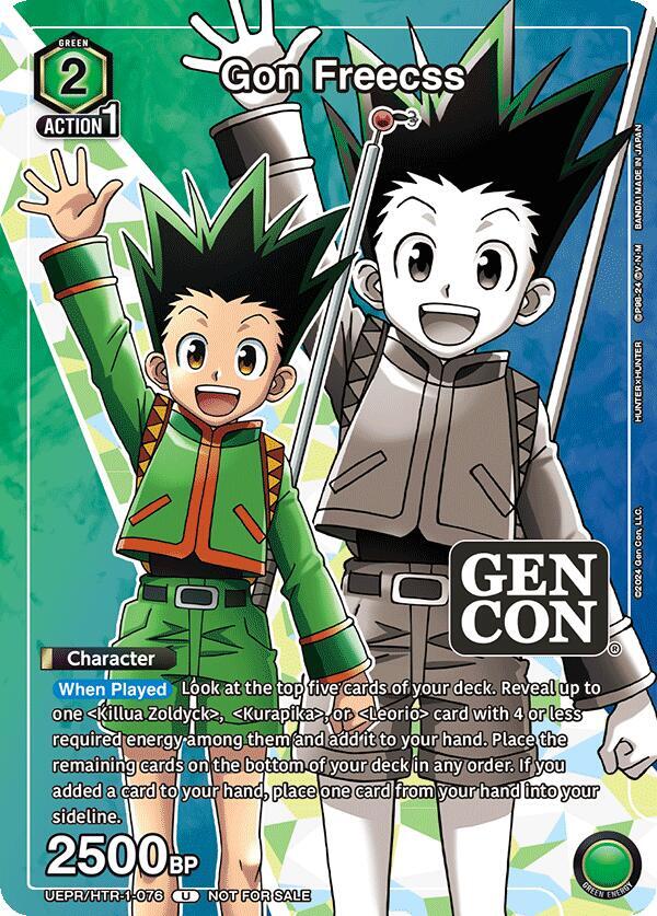 Gon Freecss (Gen Con 2024 Promo) (UEPR/HTR-1-076) [Union Arena Promotion Cards]