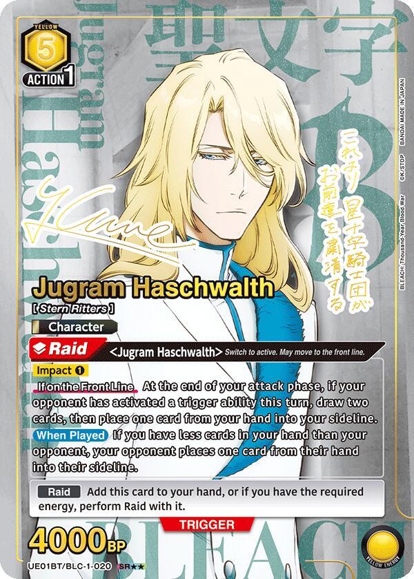 Jugram Haschwalth (020) (SR**) (UE01BT/BLC-1-020) [UE01BT: BLEACH: Thousand-Year Blood War]