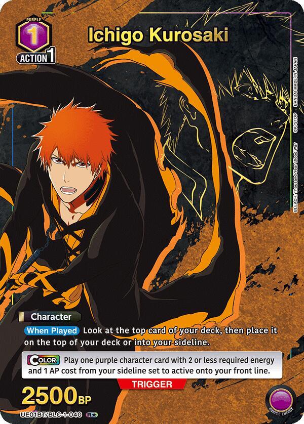 Ichigo Kurosaki (040) (R*) (UE01BT/BLC-1-040) [UE01BT: BLEACH: Thousand-Year Blood War]