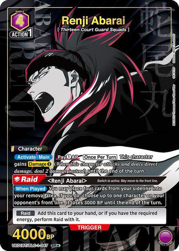 Renji Abarai (047) (SR*) (UE01BT/BLC-1-047) [UE01BT: BLEACH: Thousand-Year Blood War] (English)