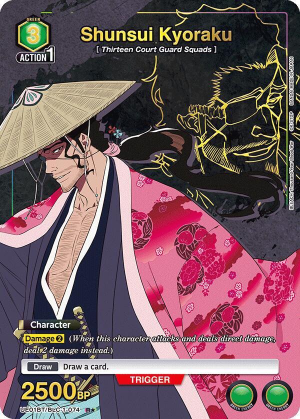 Shunsui Kyoraku (074) (R*) (UE01BT/BLC-1-074) [UE01BT: BLEACH: Thousand-Year Blood War]