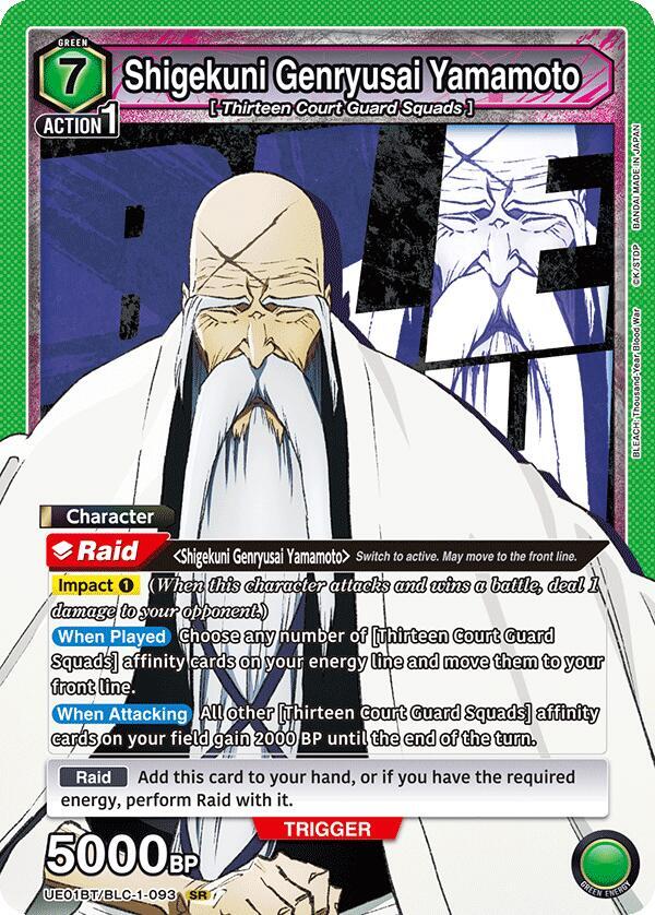 Shigekuni Genryusai Yamamoto (093) (UE01BT/BLC-1-093) [UE01BT: BLEACH: Thousand-Year Blood War]