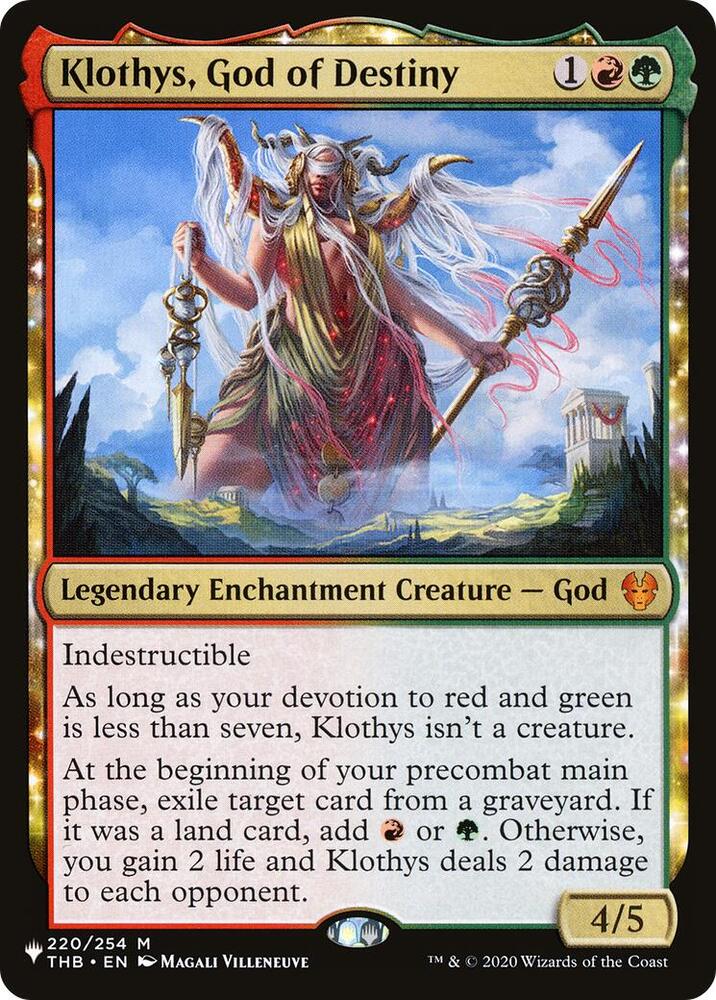 Klothys, God of Destiny [The List]