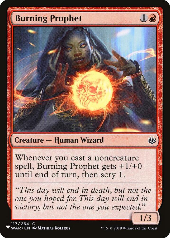 Burning Prophet [The List]