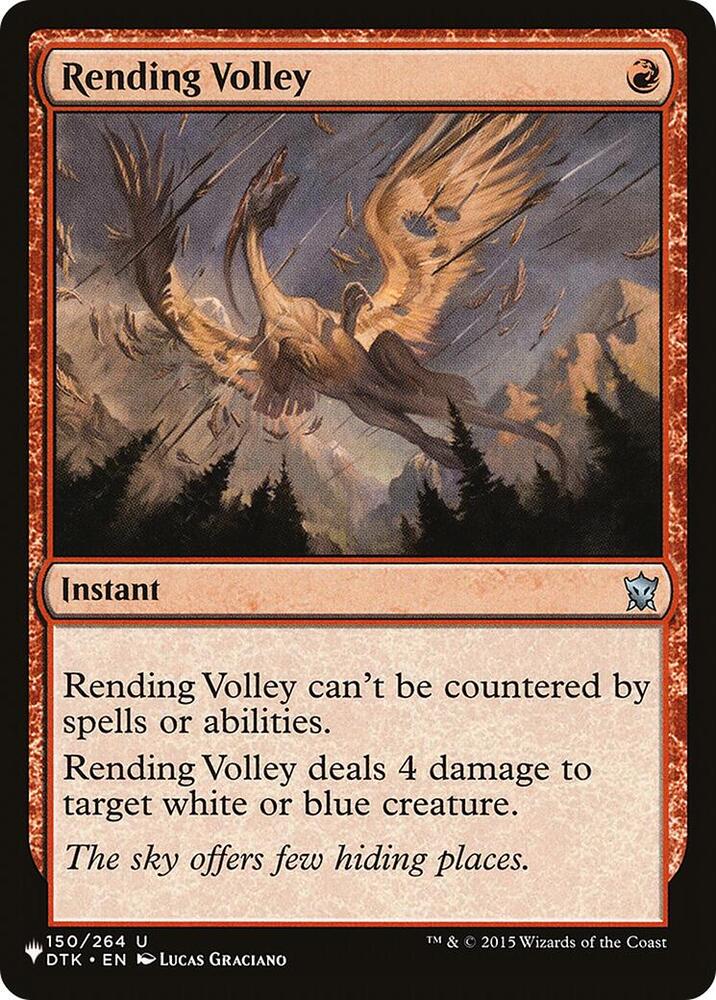Rending Volley [The List]