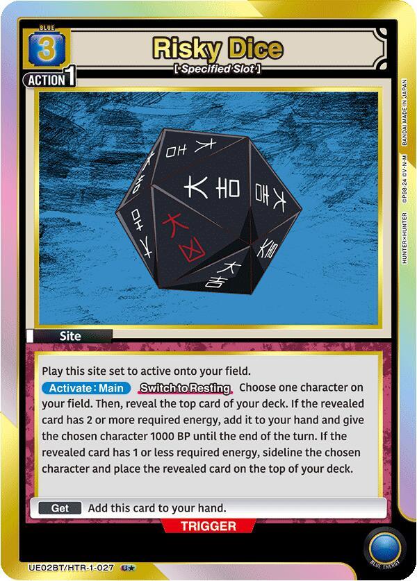 Risky Dice (027) (U*) (UE02BT/HTR-1-027) [UE02BT: HUNTER X HUNTER]