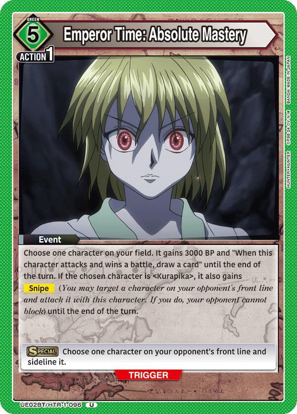 Emperor Time: Absolute Mastery (UE02BT/HTR-1-096) [UE02BT: HUNTER X HUNTER]
