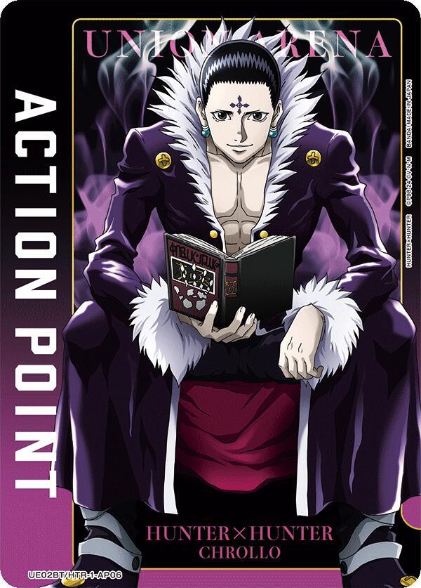 Action Point Card (AP06) (Chrollo) (UE02BT/HTR-1-AP06) [UE02BT: HUNTER X HUNTER]