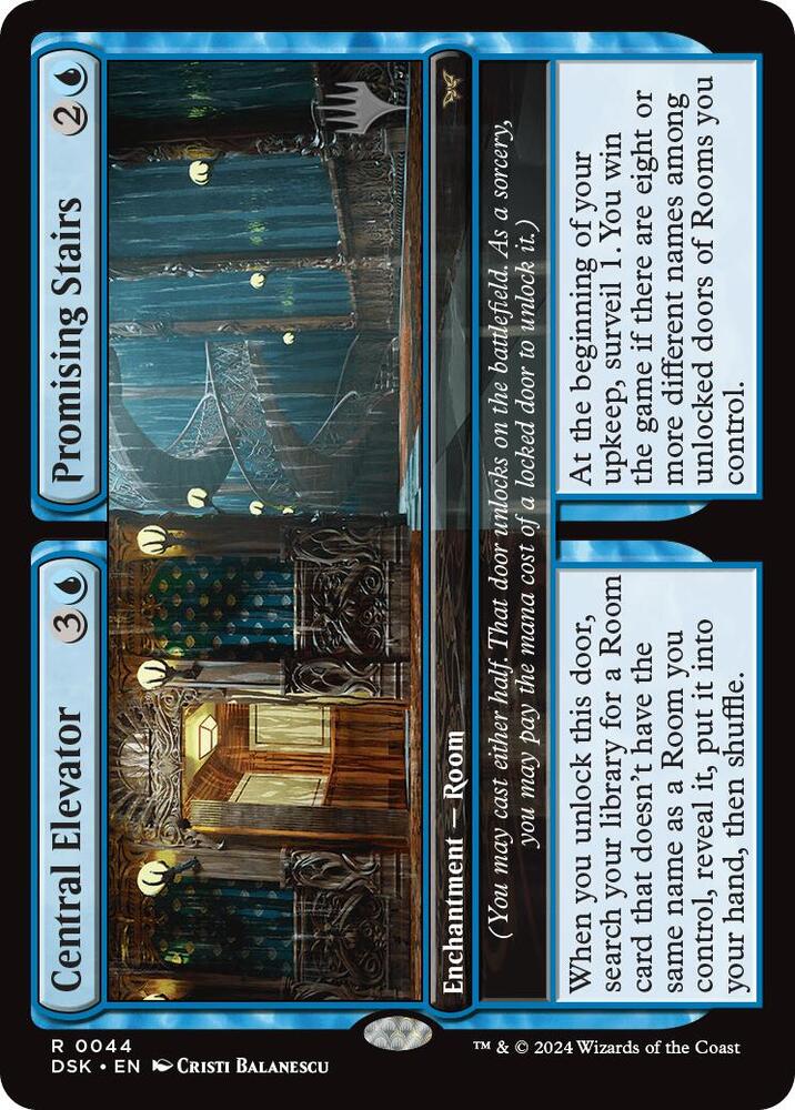 Central Elevator // Promising Stairs (Promo Pack) [Duskmourn: House of Horror Promos]