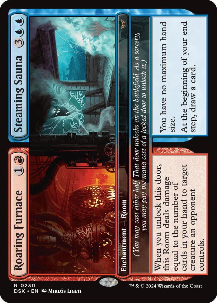 Roaring Furnace // Steaming Sauna (Promo Pack) [Duskmourn: House of Horror Promos]