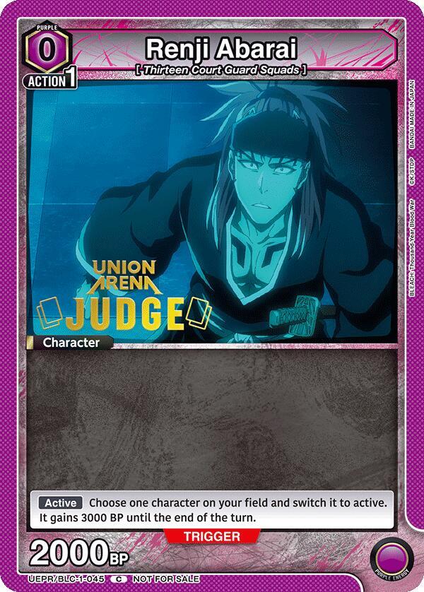 Renji Abarai (045) (Judge Pack) (UEPR/BLC-1-045) [Union Arena Promotion Cards]