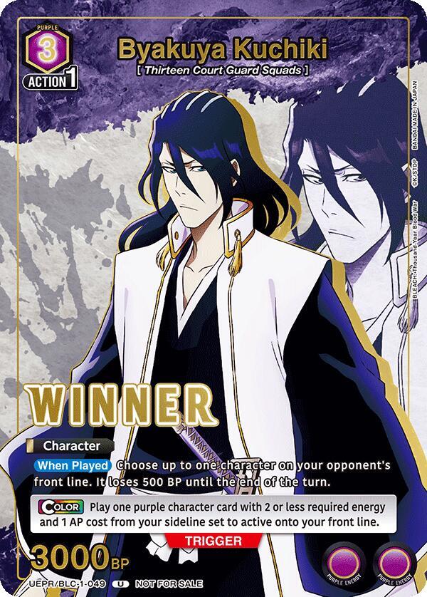 Byakuya Kuchiki (049) (Winner) (UEPR/BLC-1-049) [Union Arena Promotion Cards]