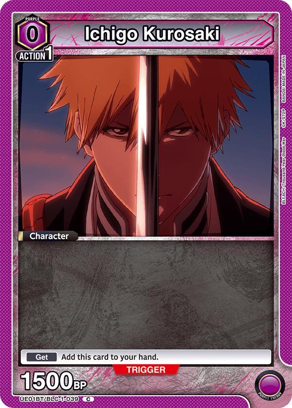 Ichigo Kurosaki (039) (Box Topper Foil) (UE01BT/BLC-1-039) [UE01BT: BLEACH: Thousand-Year Blood War]