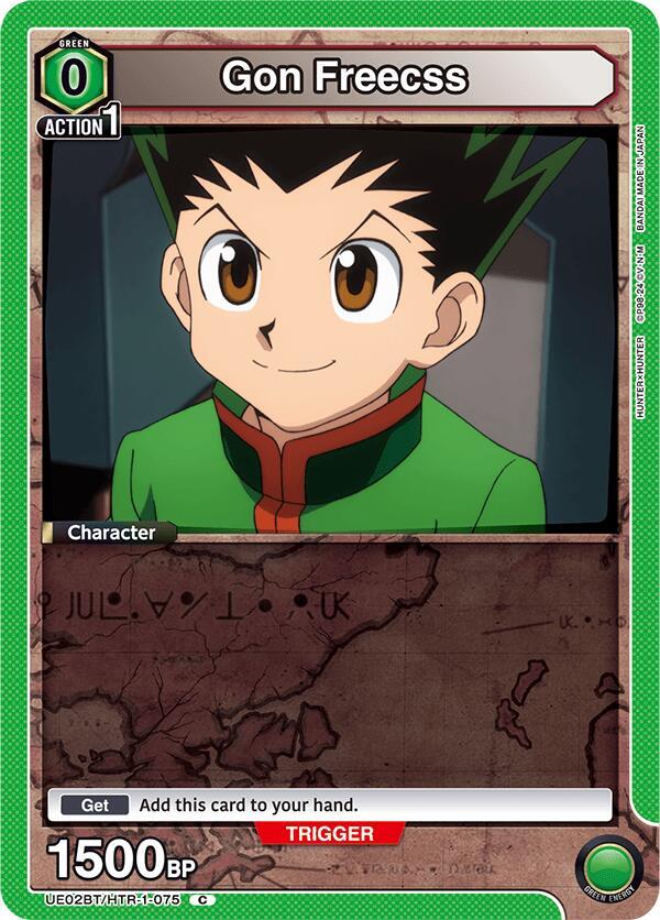 Gon Freecss (075) (Box Topper Foil) (UE02BT/HTR-1-075) [UE02BT: HUNTER X HUNTER]