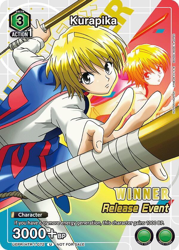 Kurapika (Release Event Winner) (UEPR/HTR-1-072) [UE02BT: HUNTER X HUNTER Release Event Cards]