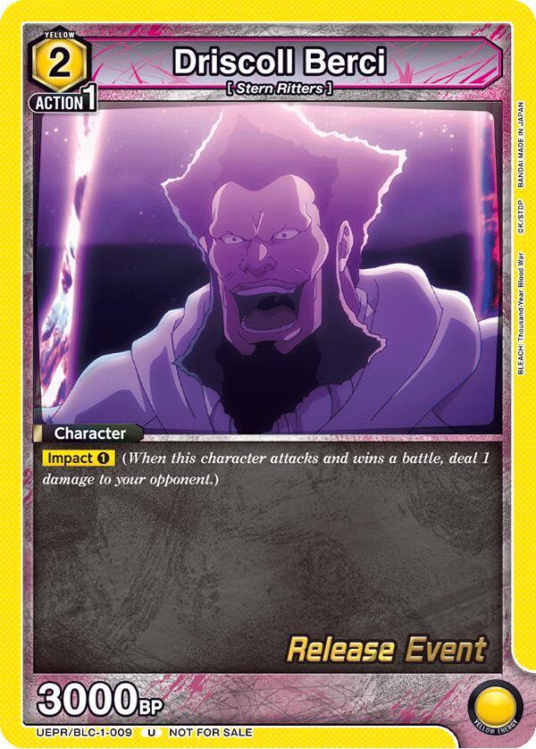 Driscoll Berci (UEPR/BLC-1-009) [UE01BT: BLEACH: Thousand-Year Blood War Release Event Cards]