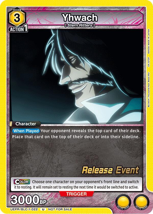 Yhwach (022) (UEPR/BLC-1-022) [UE01BT: BLEACH: Thousand-Year Blood War Release Event Cards]