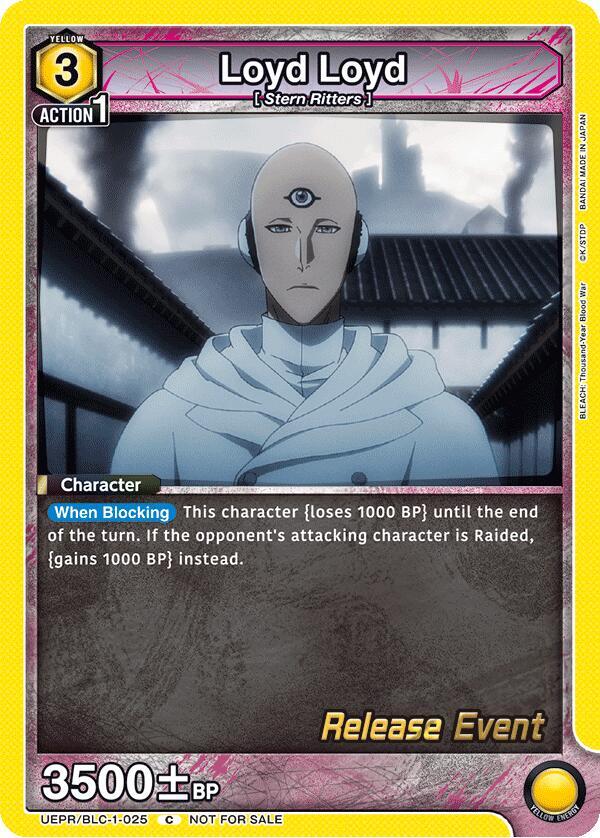 Loyd Loyd (UEPR/BLC-1-025) [UE01BT: BLEACH: Thousand-Year Blood War Release Event Cards]