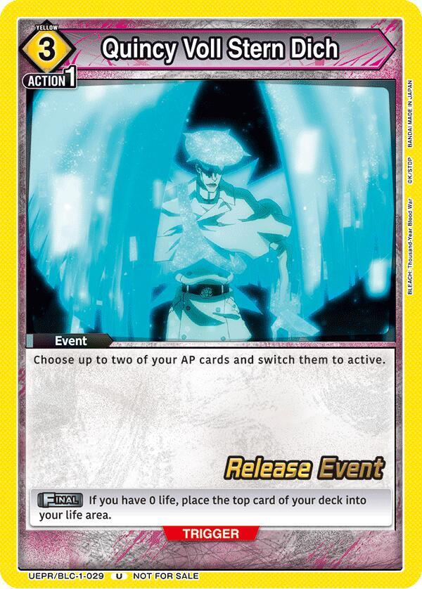 Quincy Voll Stern Dich (UEPR/BLC-1-029) [UE01BT: BLEACH: Thousand-Year Blood War Release Event Cards]