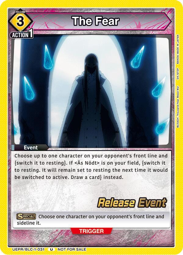 The Fear (UEPR/BLC-1-031) [UE01BT: BLEACH: Thousand-Year Blood War Release Event Cards]