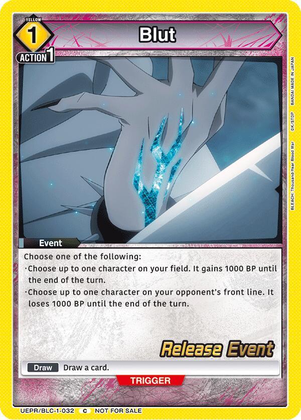 Blut (UEPR/BLC-1-032) [UE01BT: BLEACH: Thousand-Year Blood War Release Event Cards]