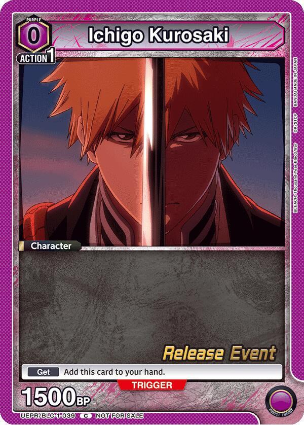 Ichigo Kurosaki (039) (UEPR/BLC-1-039) [UE01BT: BLEACH: Thousand-Year Blood War Release Event Cards]