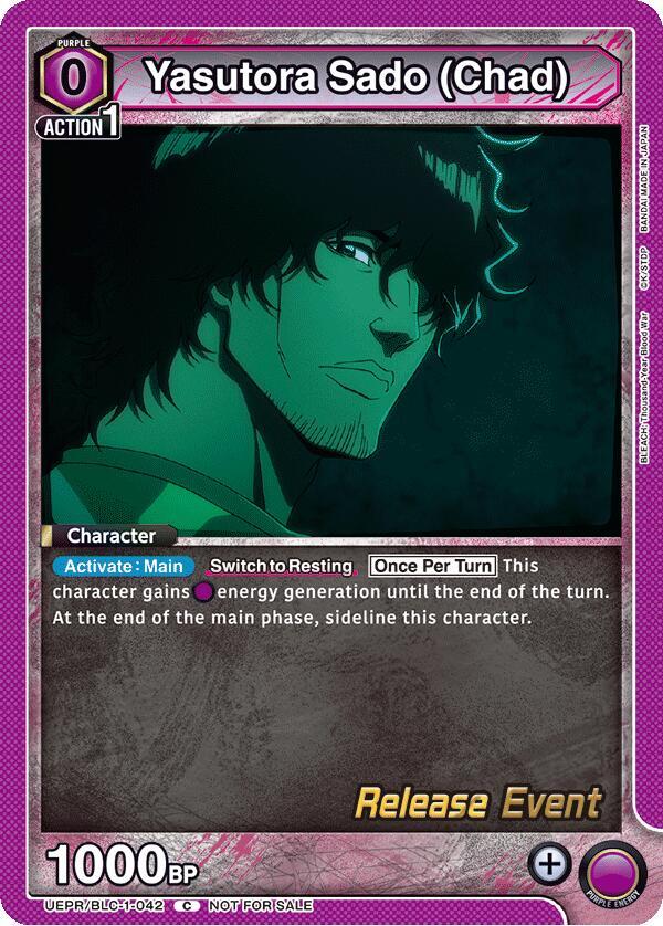 Yasutora Sado (Chad) (UEPR/BLC-1-042) [UE01BT: BLEACH: Thousand-Year Blood War Release Event Cards]