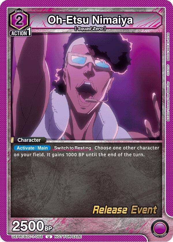 Oh-Etsu Nimaiya (UEPR/BLC-1-058) [UE01BT: BLEACH: Thousand-Year Blood War Release Event Cards]