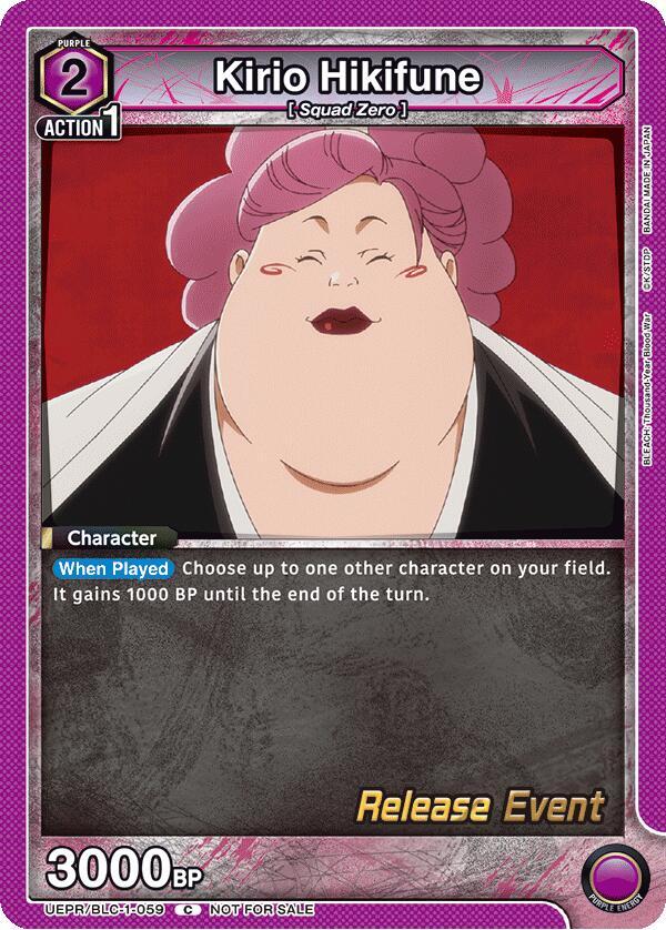 Kirio Hikifune (UEPR/BLC-1-059) [UE01BT: BLEACH: Thousand-Year Blood War Release Event Cards]