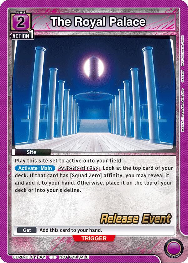 The Royal Palace (UEPR/BLC-1-061) [UE01BT: BLEACH: Thousand-Year Blood War Release Event Cards]