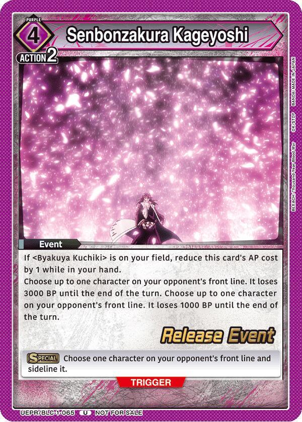 Senbonzakura Kageyoshi (UEPR/BLC-1-065) [UE01BT: BLEACH: Thousand-Year Blood War Release Event Cards]