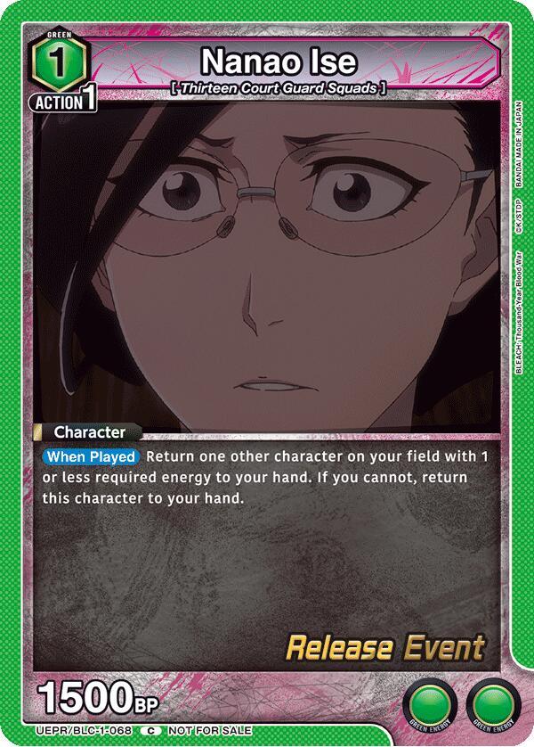 Nanao Ise (UEPR/BLC-1-068) [UE01BT: BLEACH: Thousand-Year Blood War Release Event Cards]