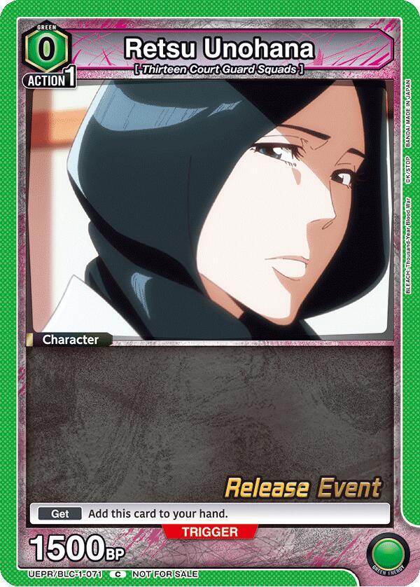 Retsu Unohana (071) (UEPR/BLC-1-071) [UE01BT: BLEACH: Thousand-Year Blood War Release Event Cards]