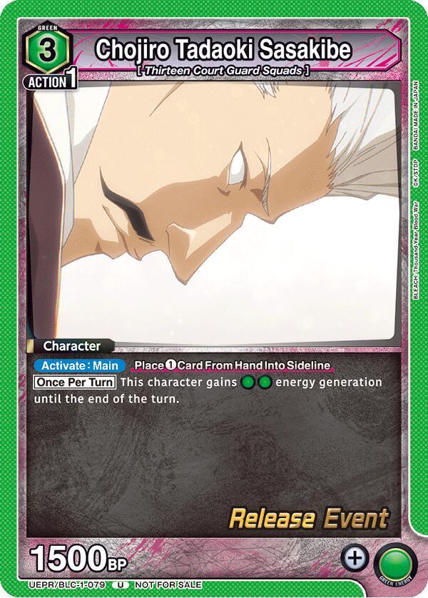 Chojiro Tadaoki Sasakibe (UEPR/BLC-1-079) [UE01BT: BLEACH: Thousand-Year Blood War Release Event Cards]