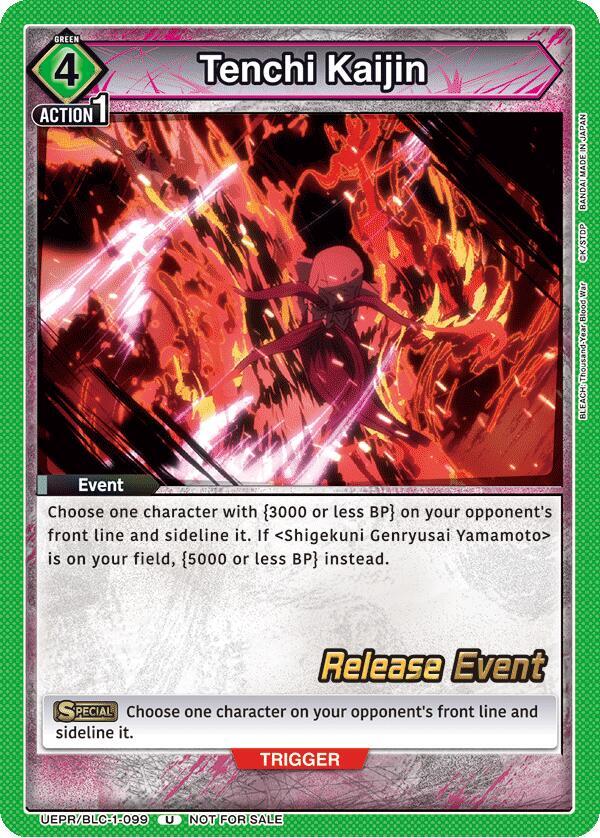 Tenchi Kaijin (UEPR/BLC-1-099) [UE01BT: BLEACH: Thousand-Year Blood War Release Event Cards]