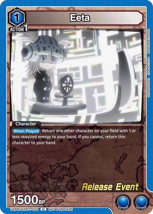 Eeta (UEPR/HTR-1-002) [UE02BT: HUNTER X HUNTER Release Event Cards]