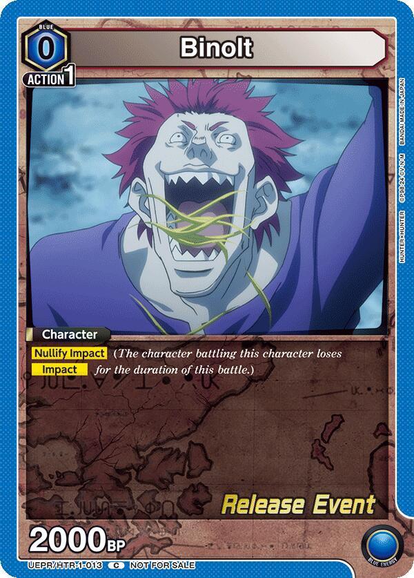 Binolt (UEPR/HTR-1-013) [UE02BT: HUNTER X HUNTER Release Event Cards]