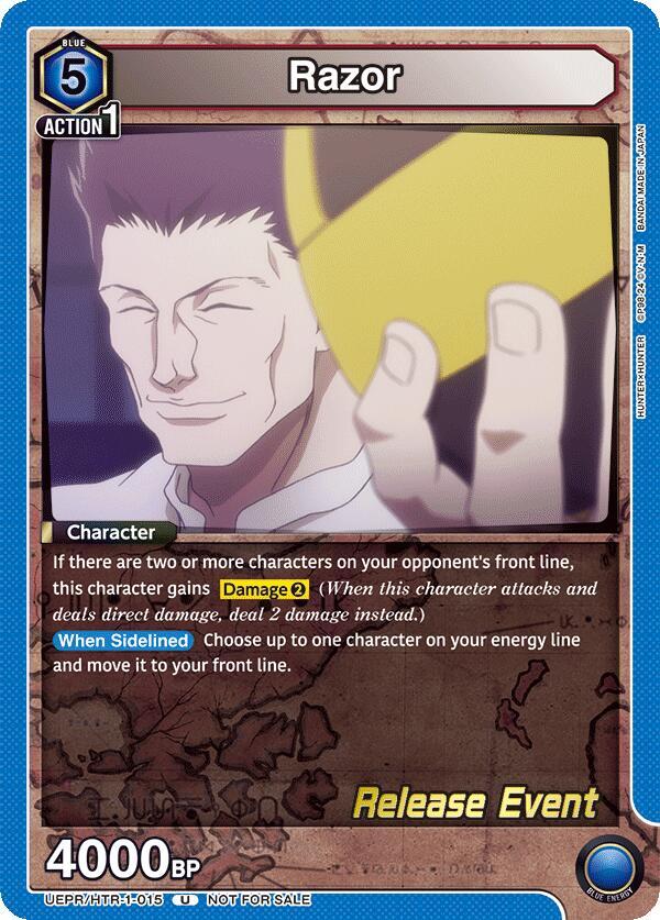Razor (015) (UEPR/HTR-1-015) [UE02BT: HUNTER X HUNTER Release Event Cards]