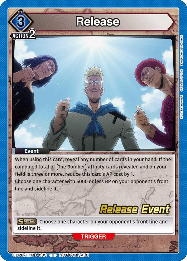 Release (UEPR/HTR-1-033) [UE02BT: HUNTER X HUNTER Release Event Cards]